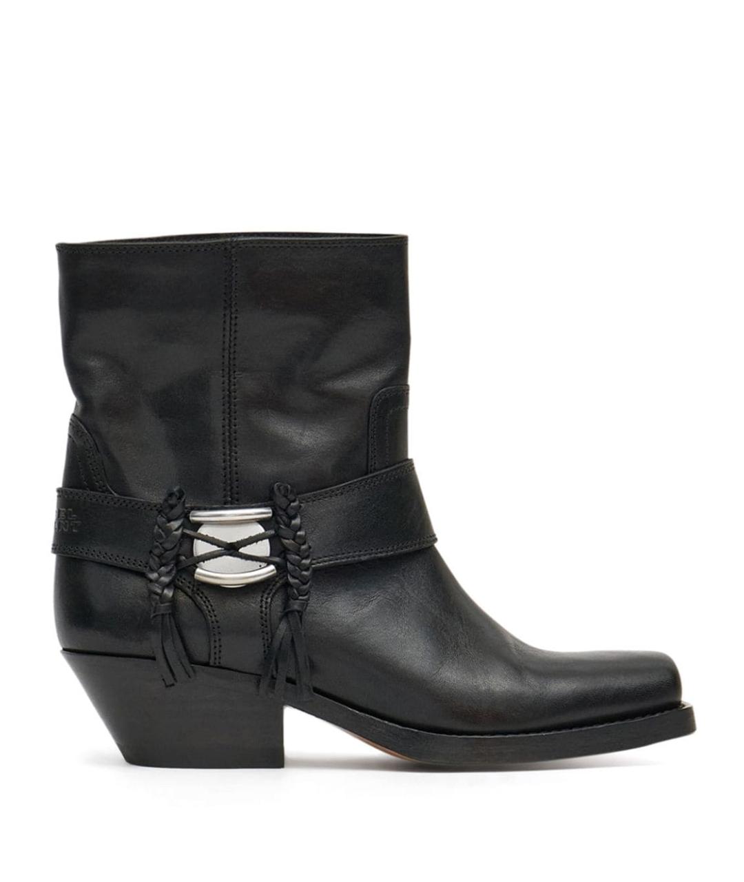 ISABEL MARANT Черные кожаные ботинки, фото 1