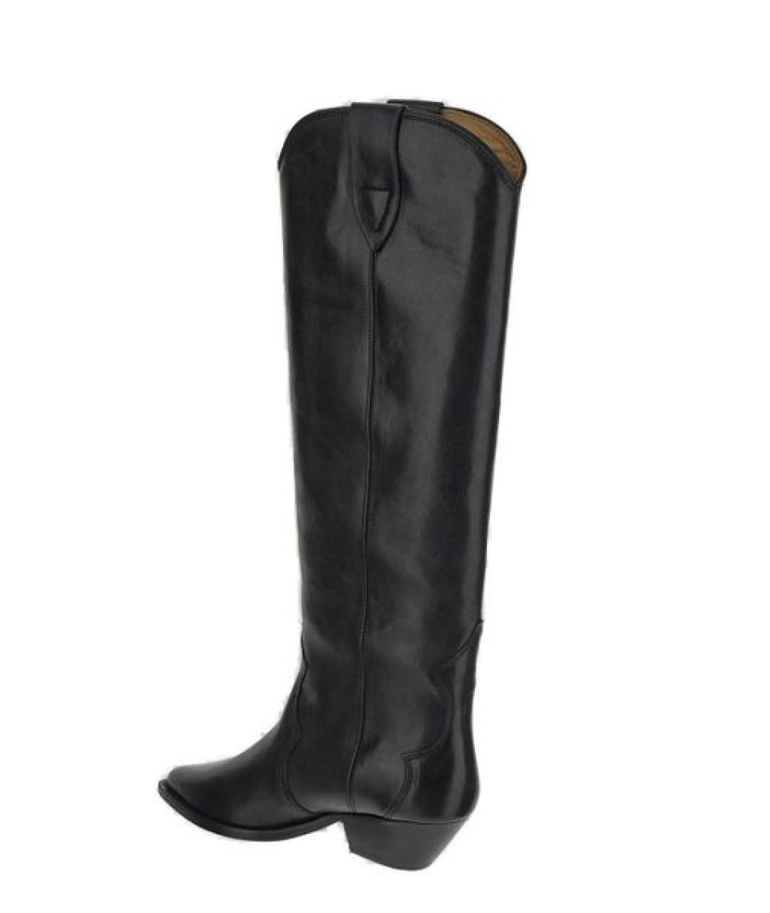ISABEL MARANT Черные кожаные сапоги, фото 3