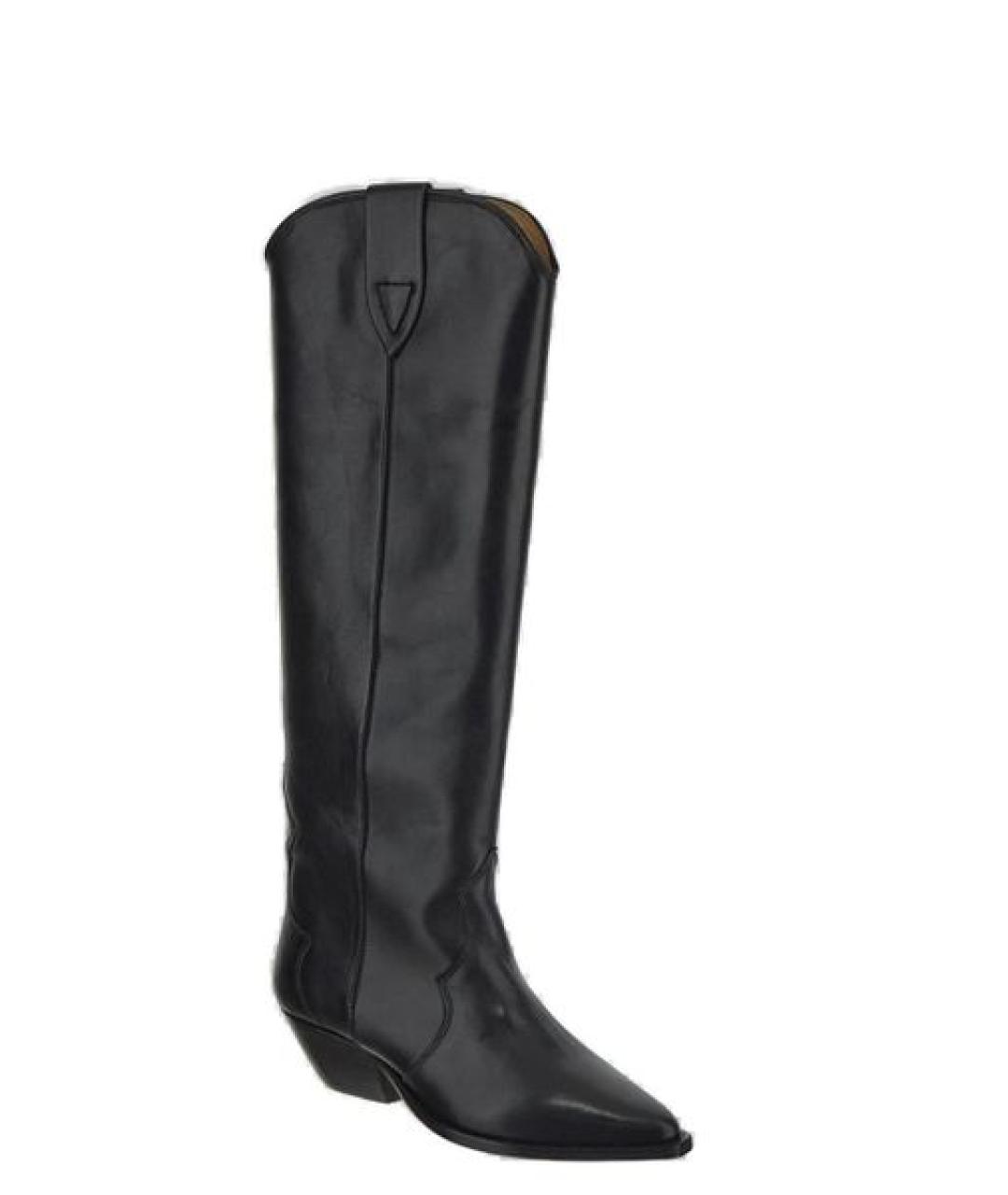 ISABEL MARANT Черные кожаные сапоги, фото 2