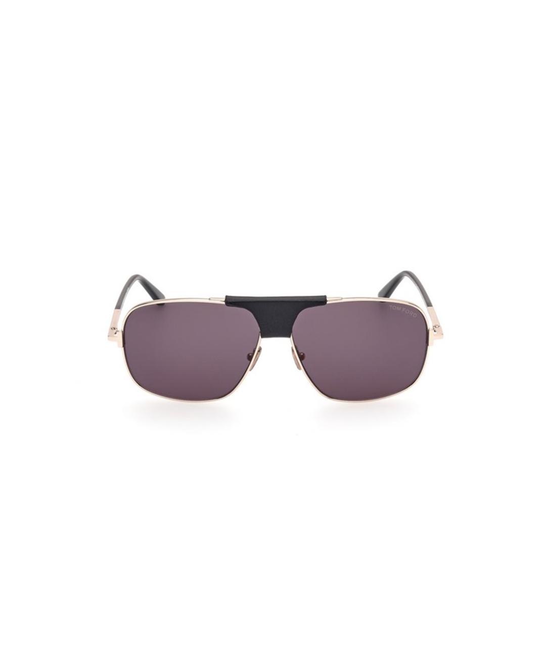 TOM FORD Золотые солнцезащитные очки, фото 3