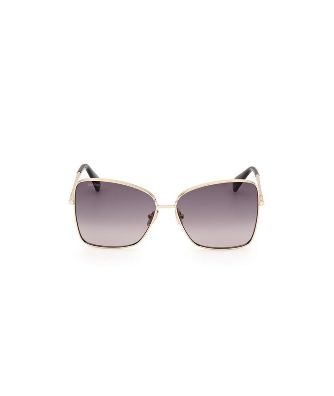 MAX MARA Золотые солнцезащитные очки, фото 3