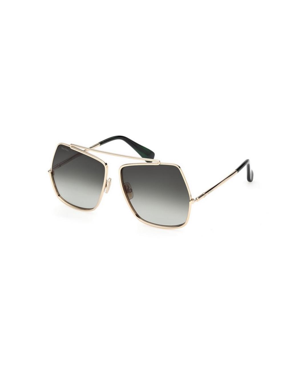 MAX MARA Золотые солнцезащитные очки, фото 1