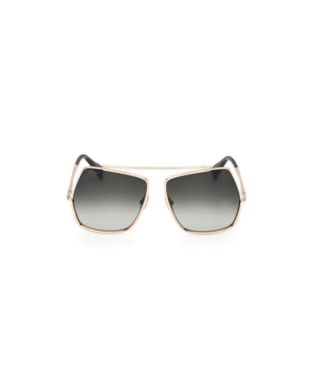 MAX MARA Золотые солнцезащитные очки, фото 3
