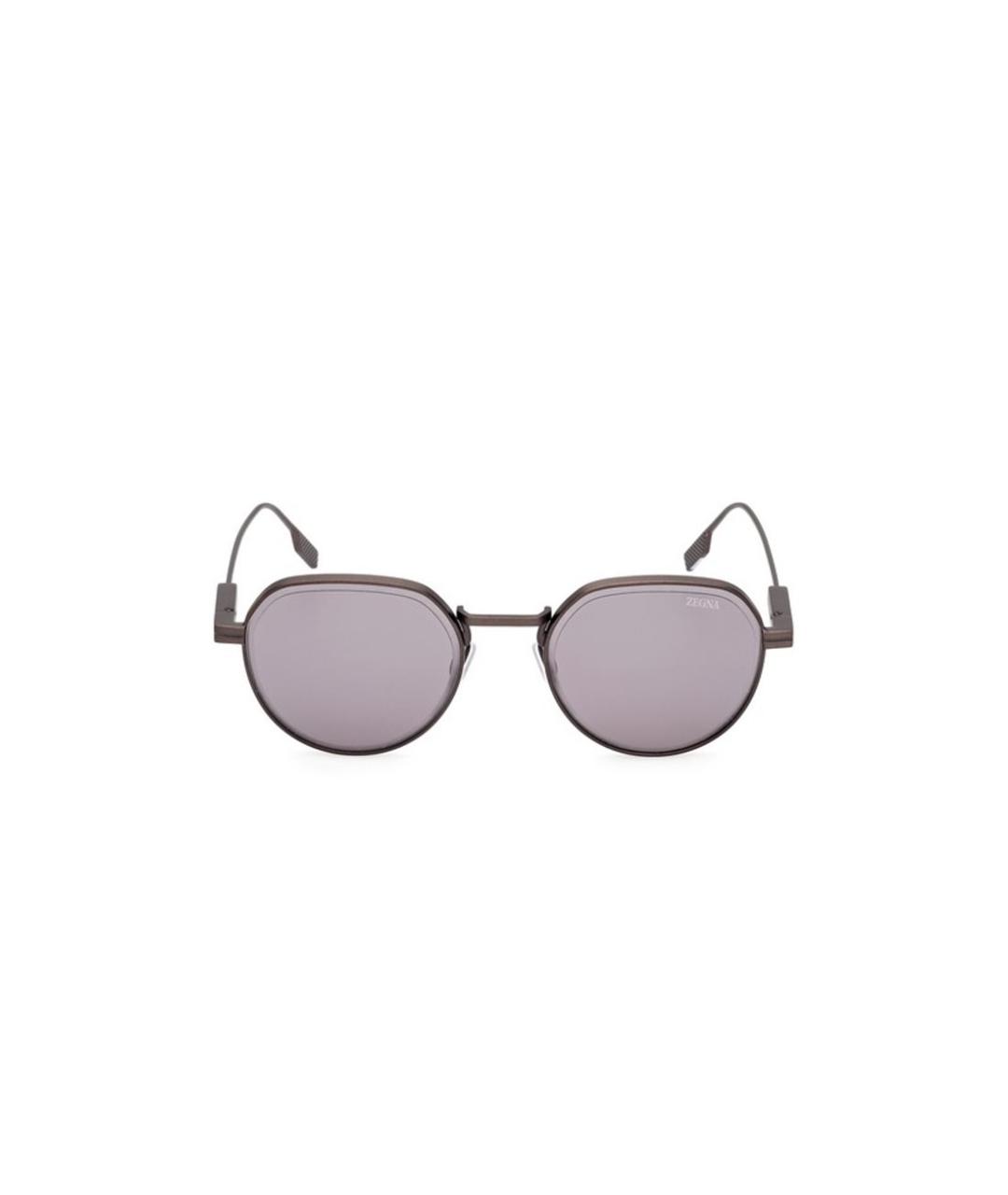 ERMENEGILDO ZEGNA Серые солнцезащитные очки, фото 3