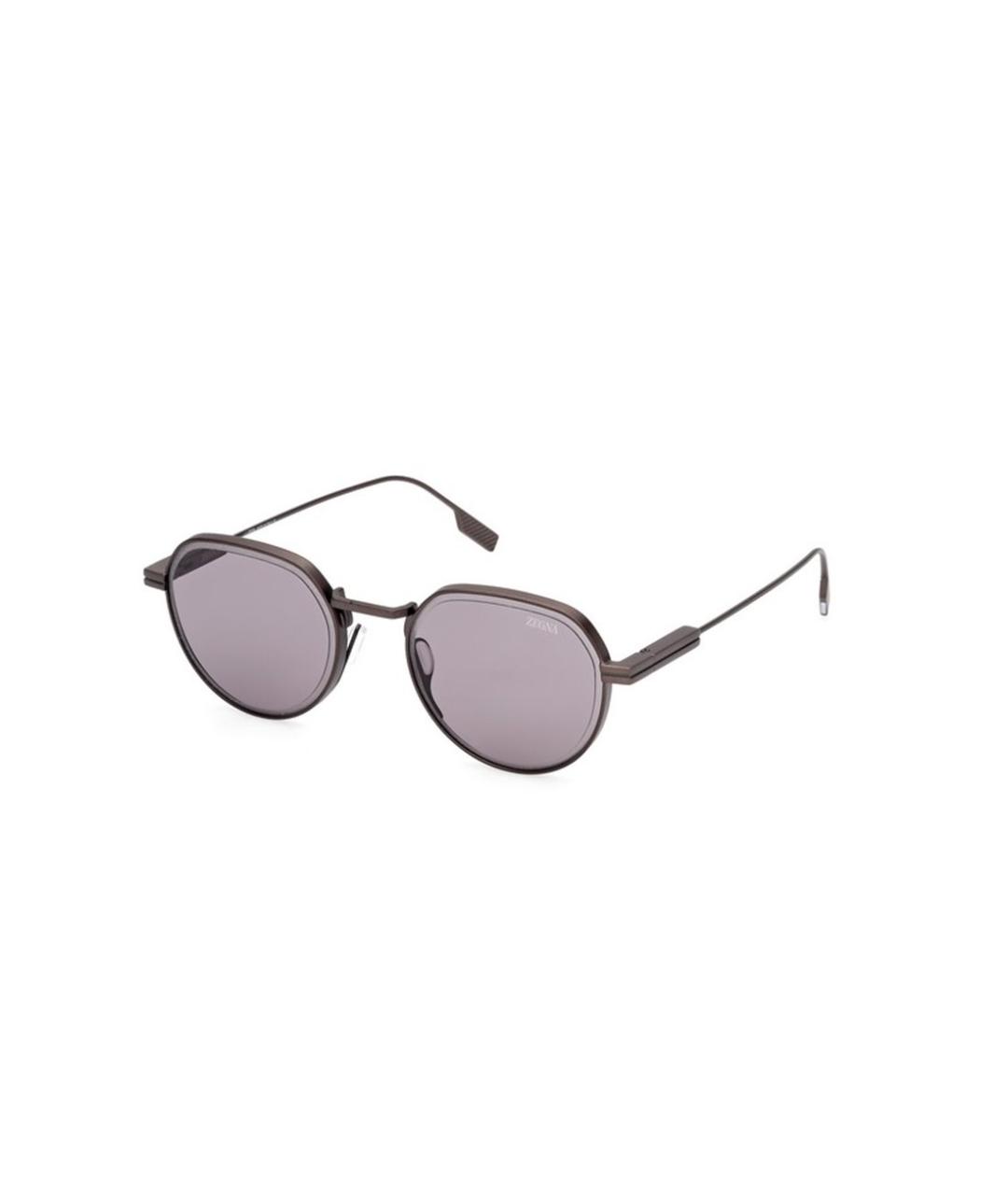 ERMENEGILDO ZEGNA Серые солнцезащитные очки, фото 1