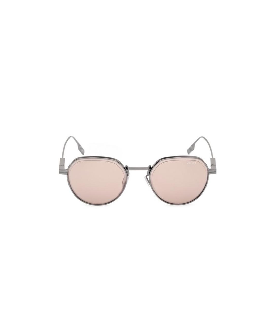 ERMENEGILDO ZEGNA Серебряные солнцезащитные очки, фото 3