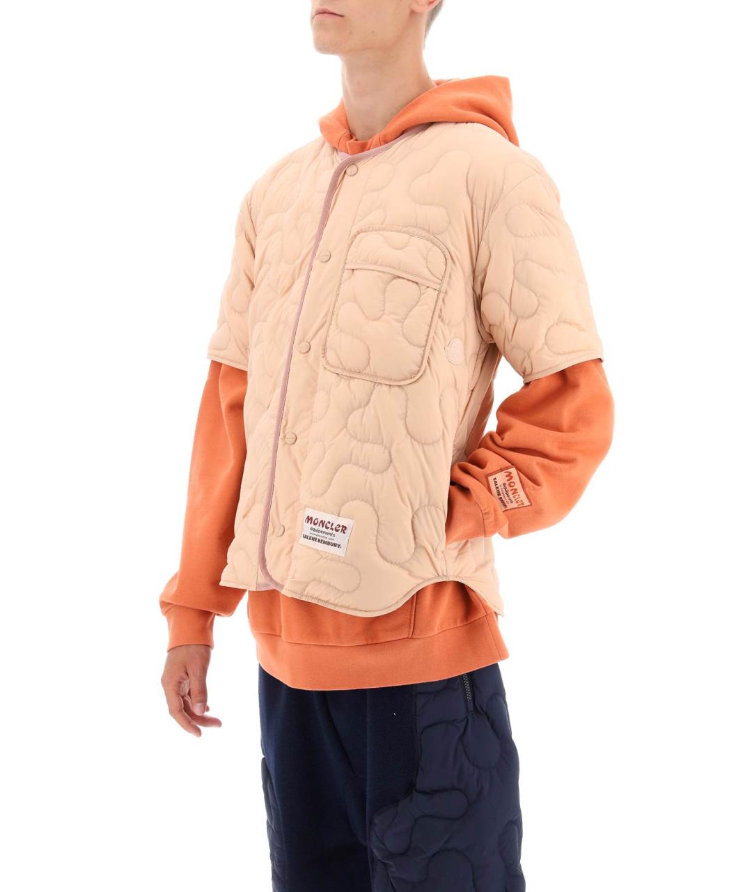 MONCLER Розовая кэжуал рубашка, фото 4