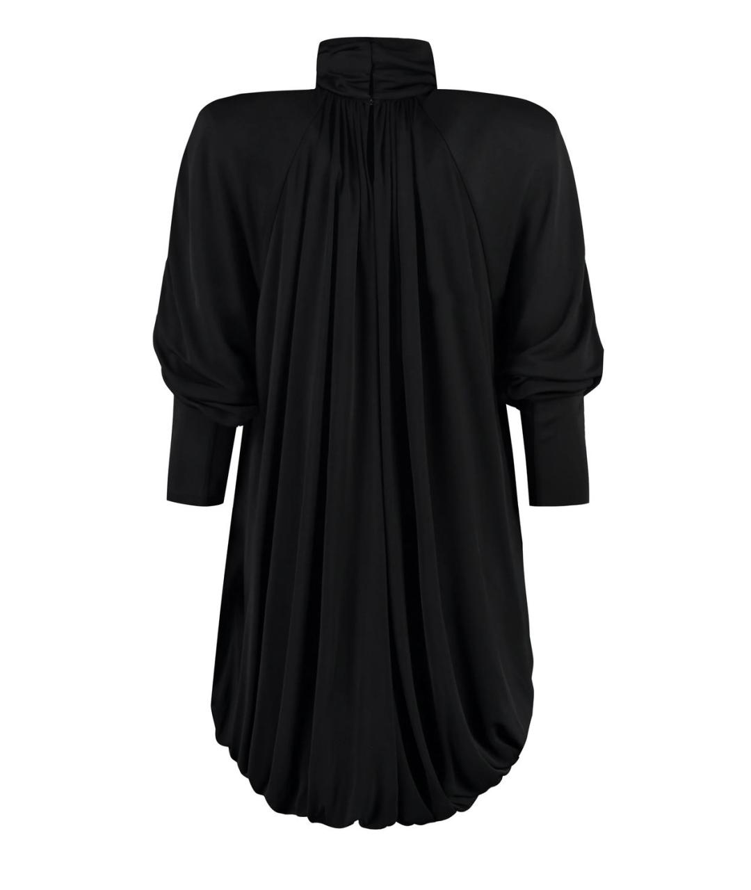 SAINT LAURENT Черное хлопковое коктейльное платье, фото 1