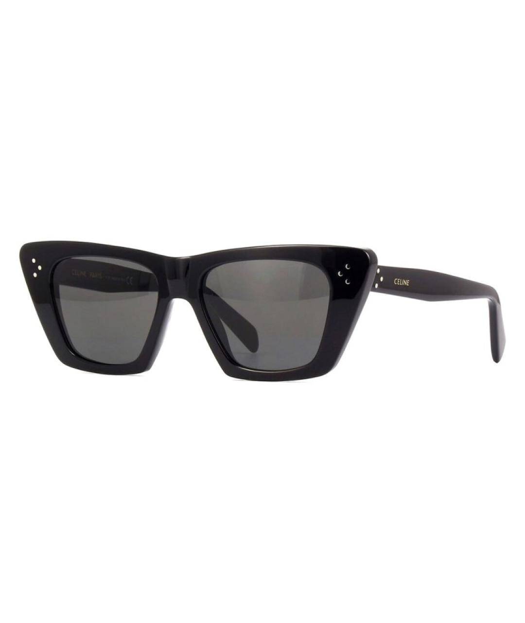 CELINE Черные пластиковые солнцезащитные очки, фото 1