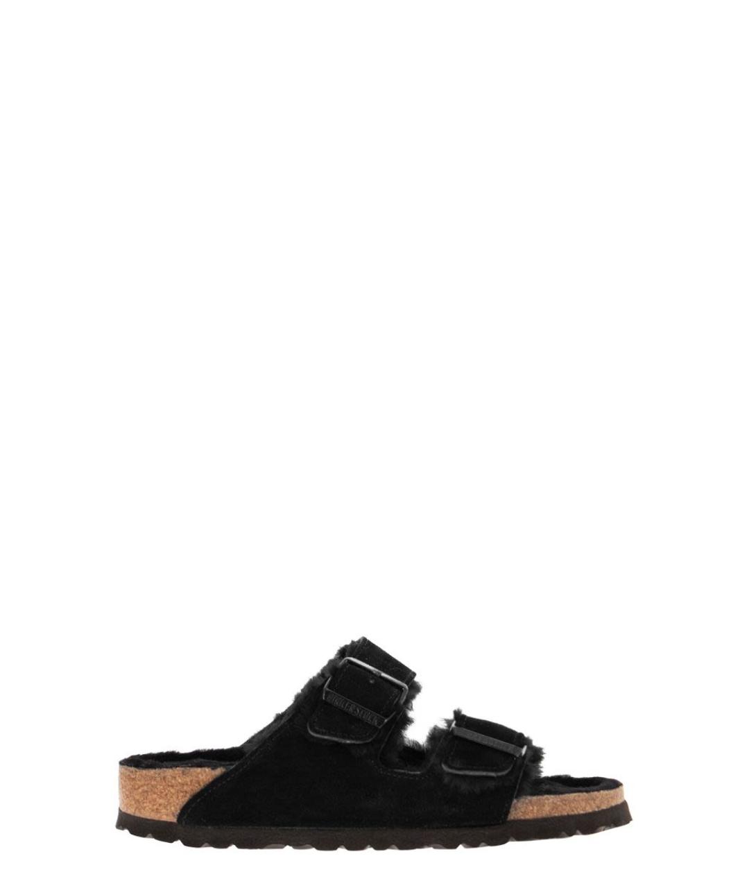BIRKENSTOCK Черные замшевые сандалии, фото 1