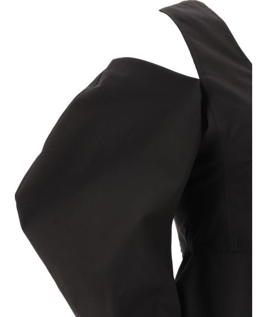 JIL SANDER Черная полиэстеровая блузы, фото 4