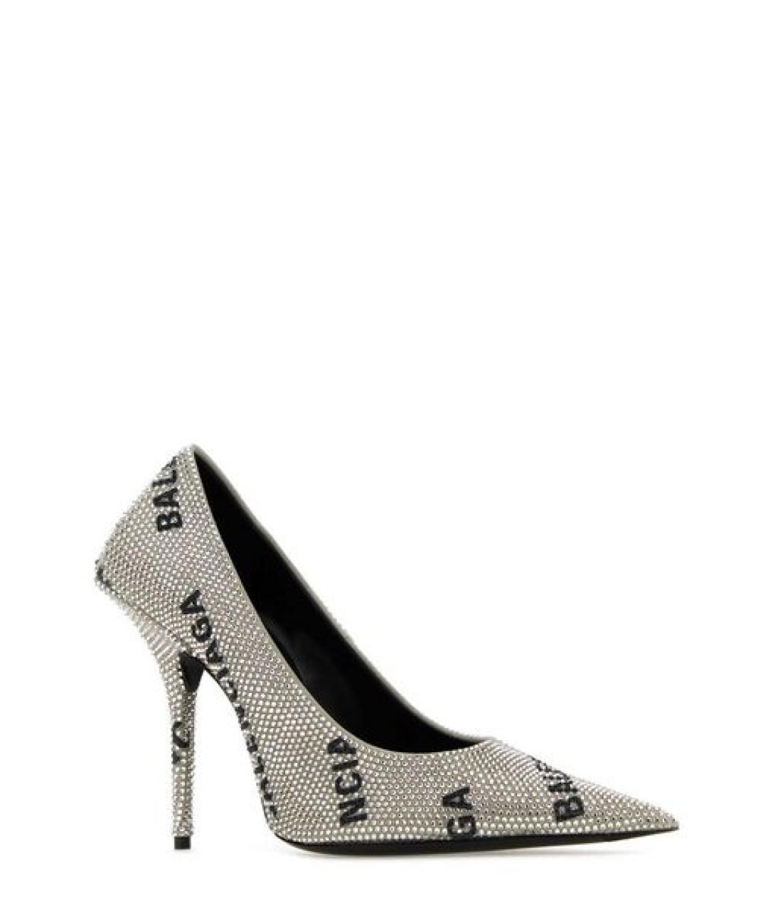 BALENCIAGA Серебряные туфли, фото 2