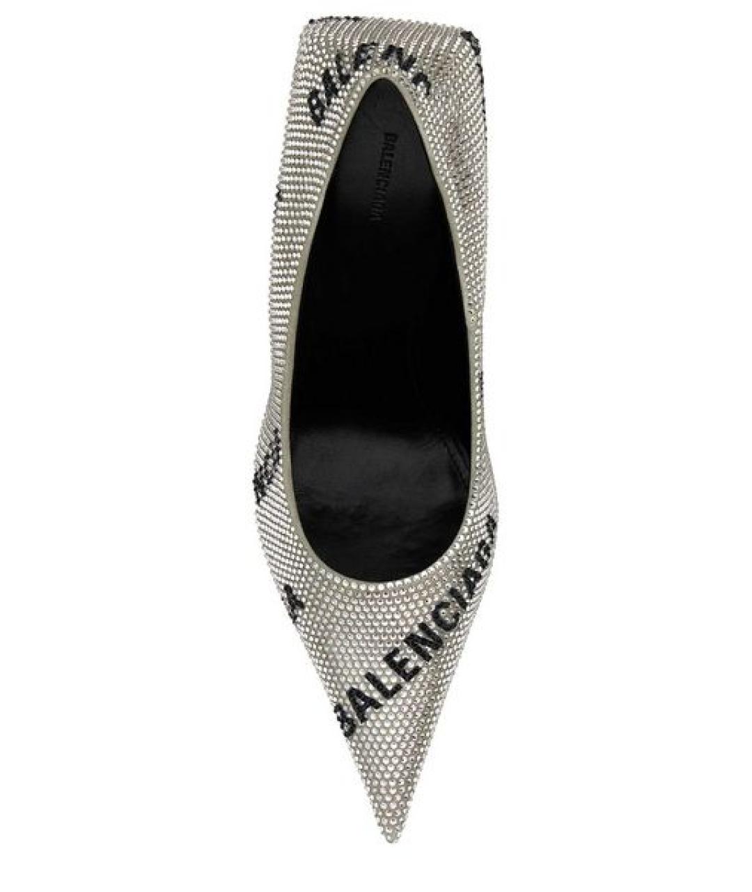 BALENCIAGA Серебряные туфли, фото 3