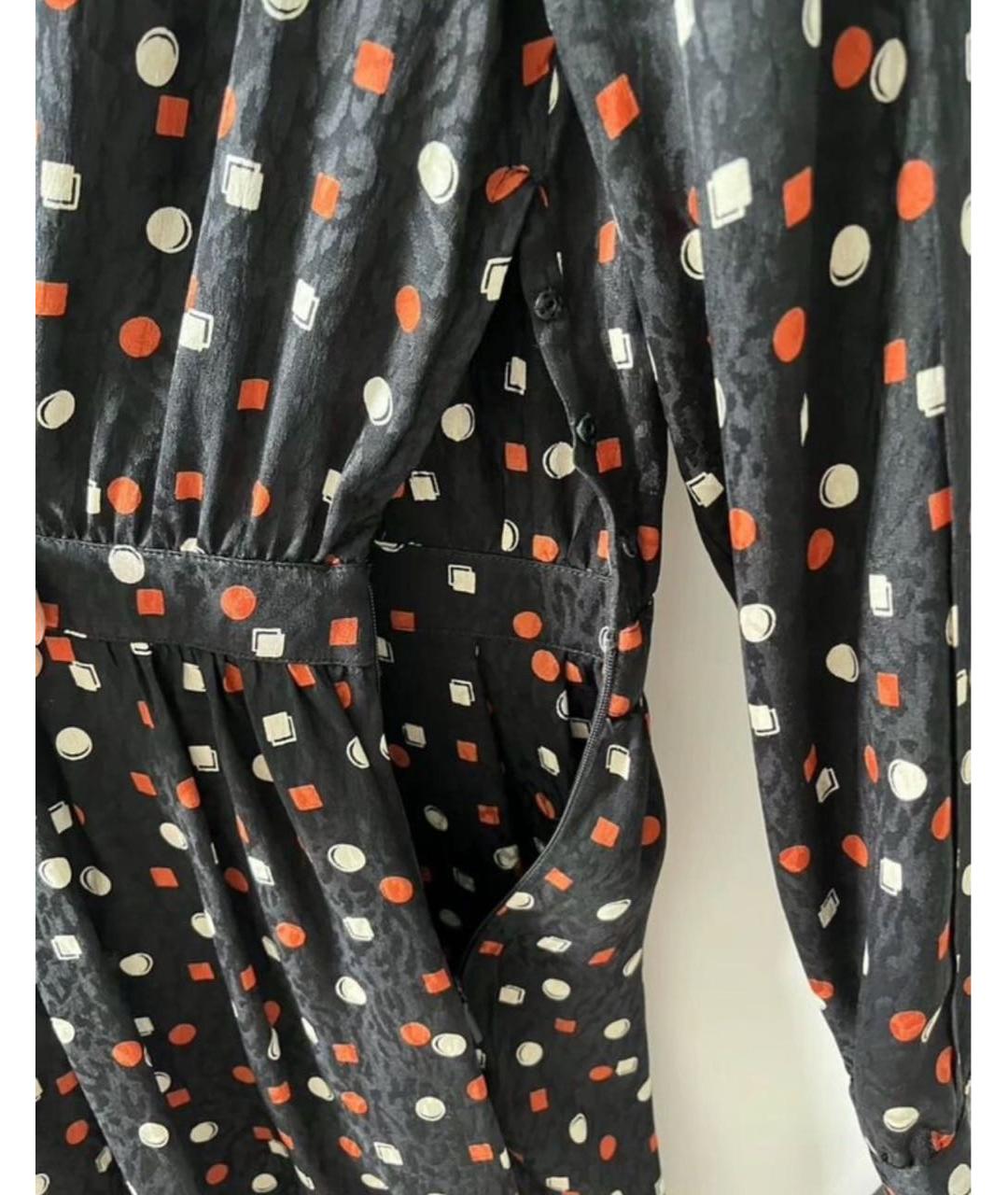 SAINT LAURENT Черное шелковое коктейльное платье, фото 3