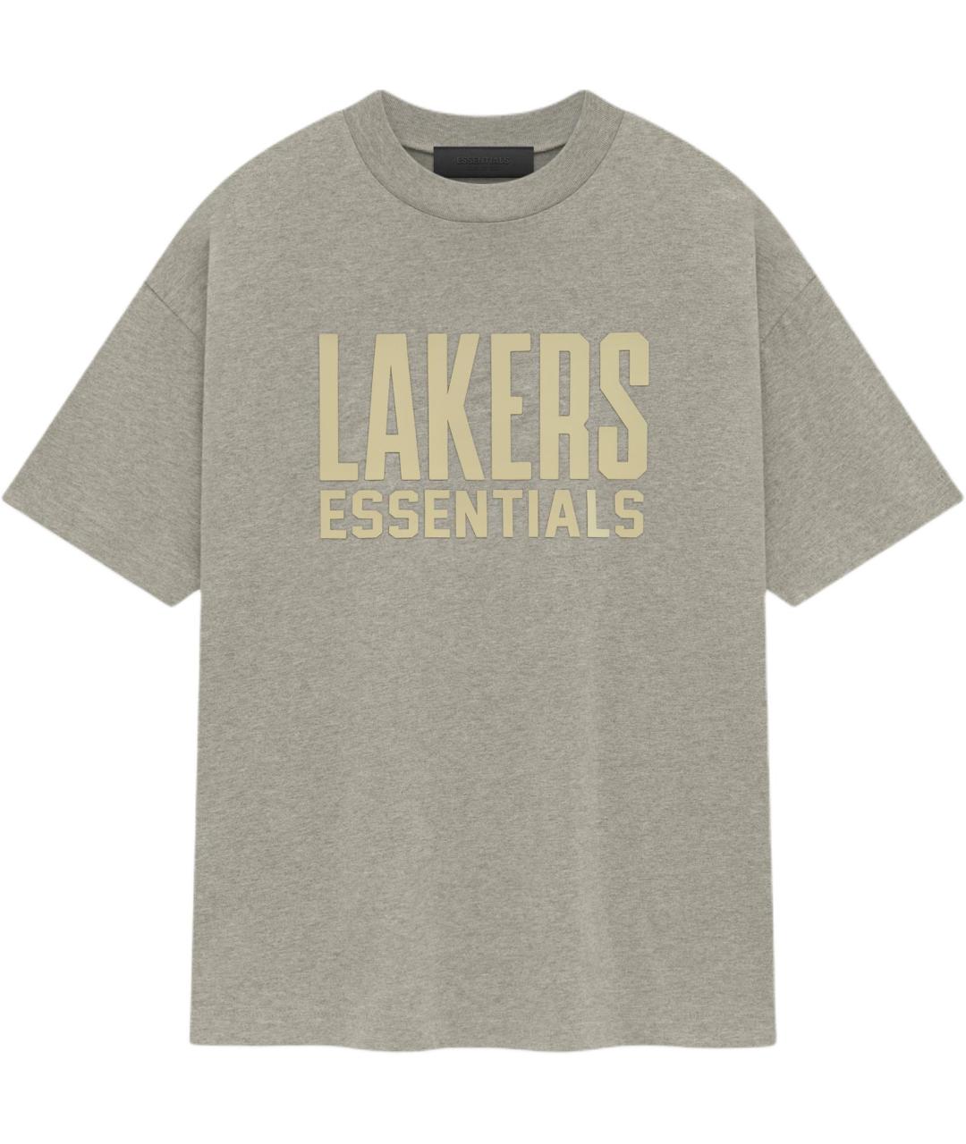 FEAR OF GOD ESSENTIALS Серая хлопковая футболка, фото 1