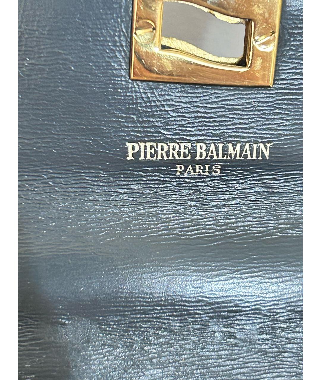 PIERRE BALMAIN Коричневая сумка с короткими ручками из экзотической кожи, фото 7
