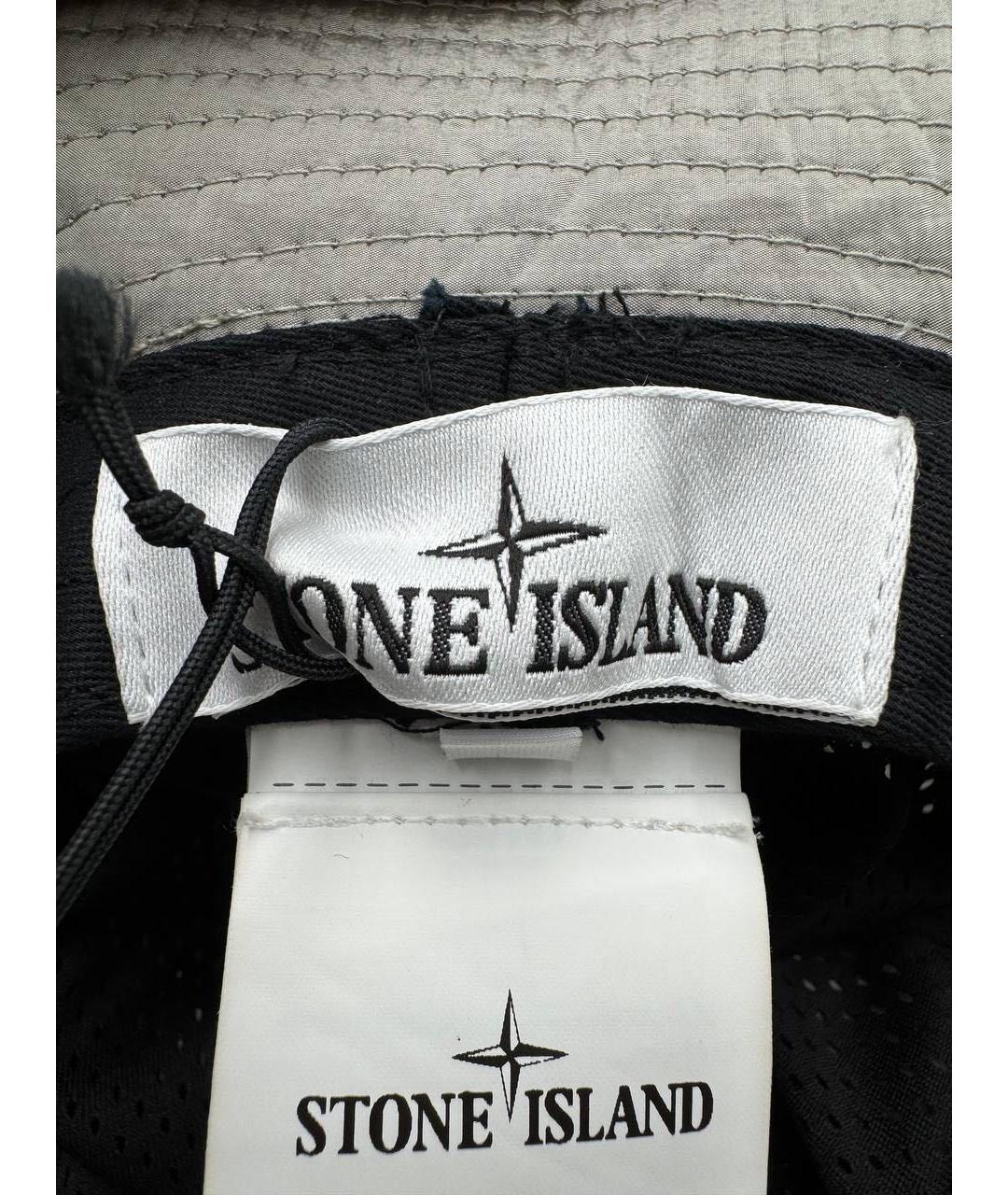 STONE ISLAND Серая хлопковая кепка/бейсболка, фото 6