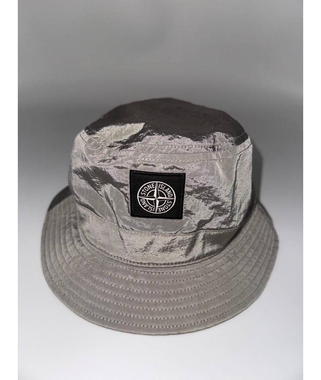 STONE ISLAND Серая хлопковая кепка/бейсболка, фото 5