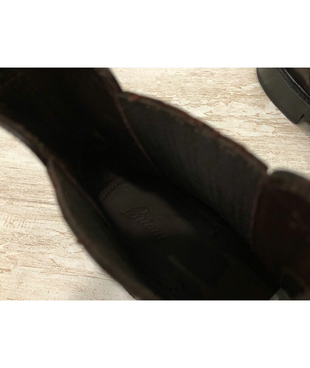 BRIONI Бордовые кожаные высокие ботинки, фото 8