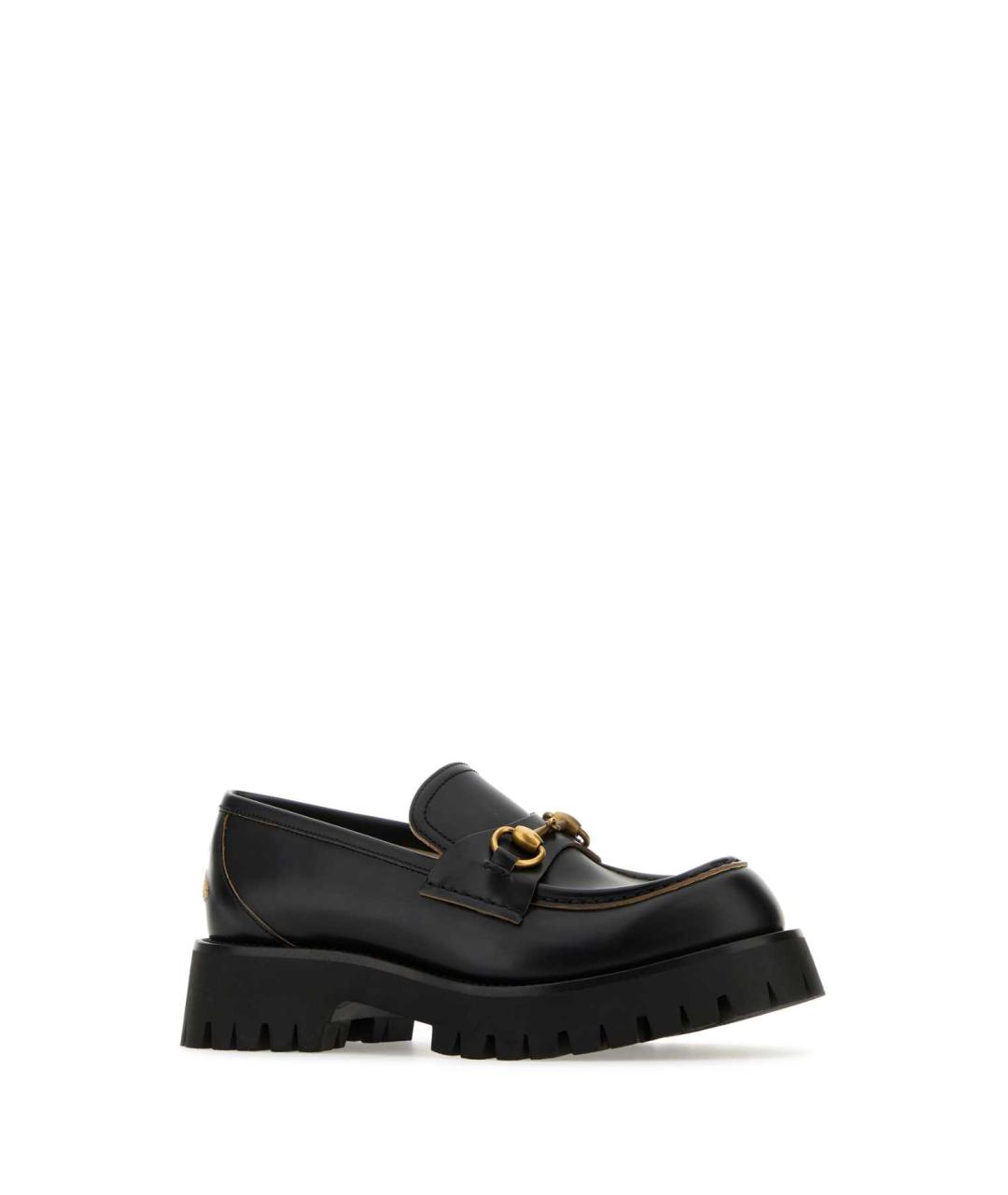GUCCI Черные кожаные лоферы, фото 2