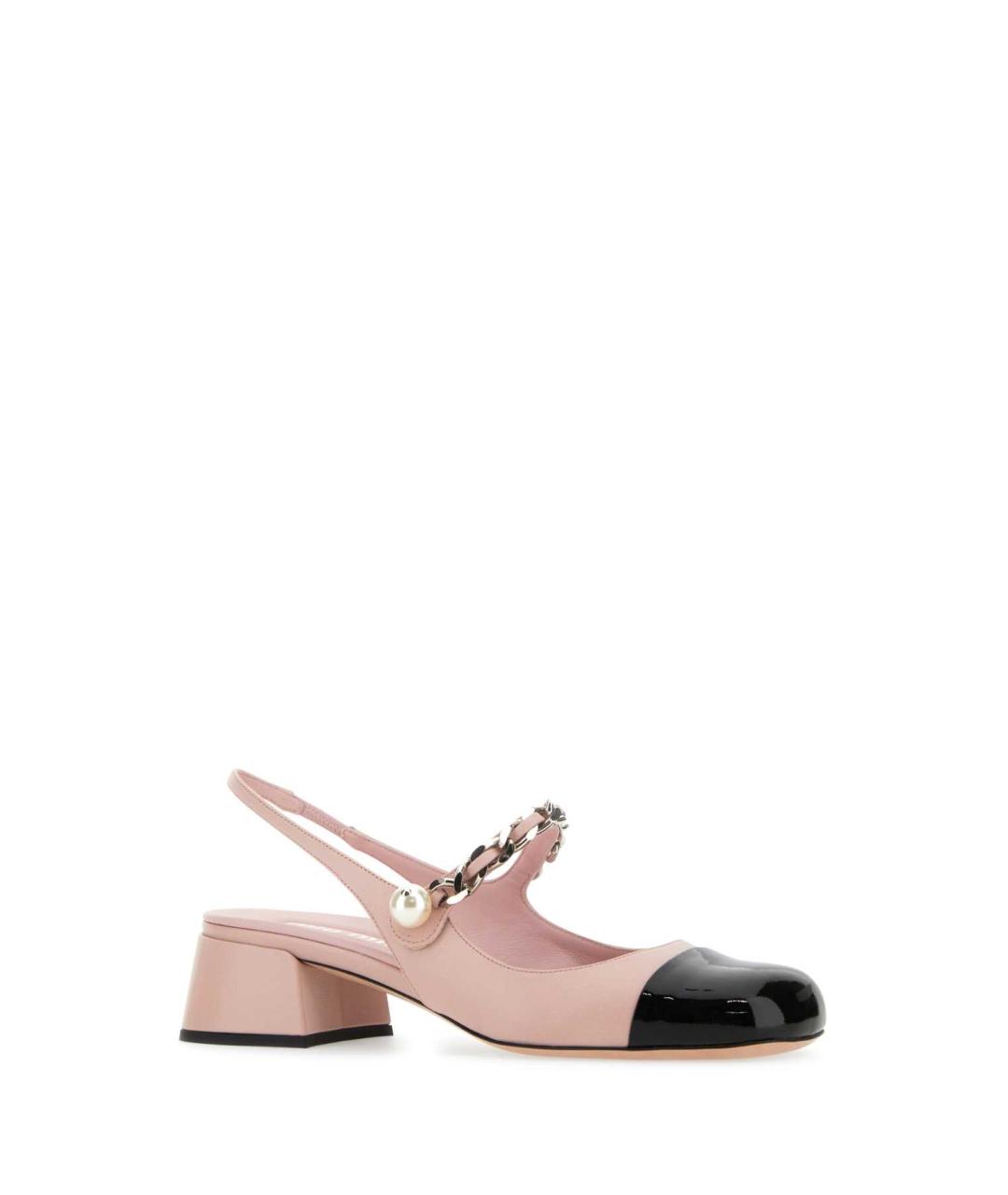 MIU MIU Розовые кожаные туфли, фото 2
