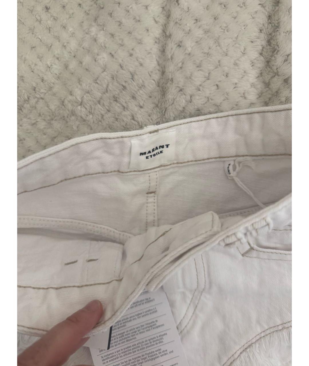 ISABEL MARANT ETOILE Белые хлопковые шорты, фото 3