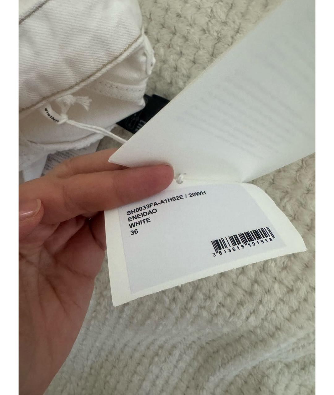 ISABEL MARANT ETOILE Белые хлопковые шорты, фото 4