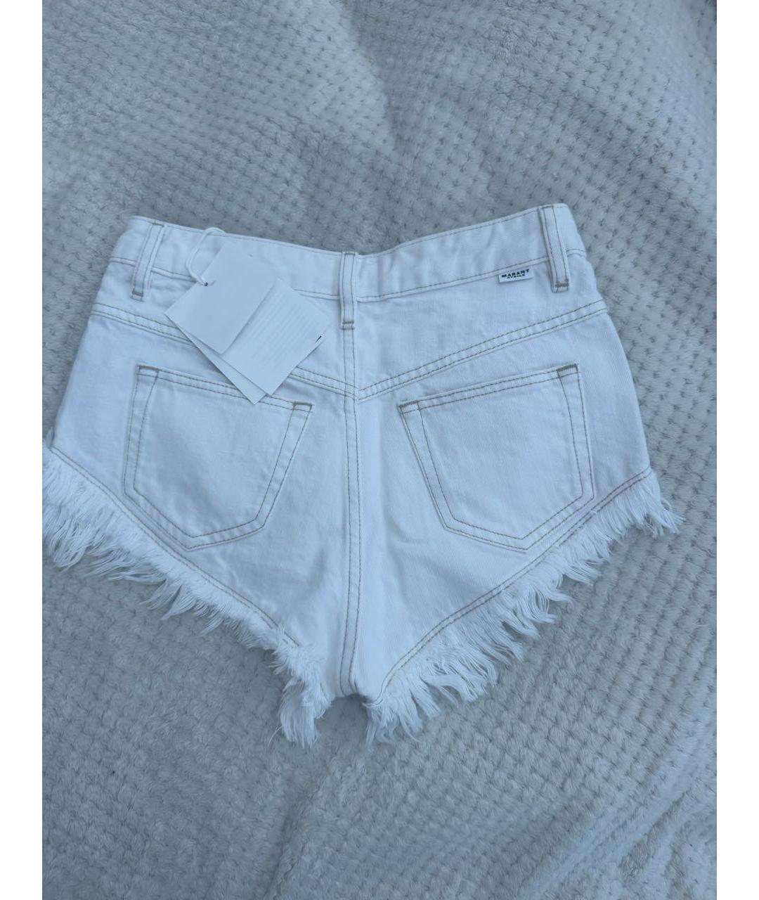 ISABEL MARANT ETOILE Белые хлопковые шорты, фото 6