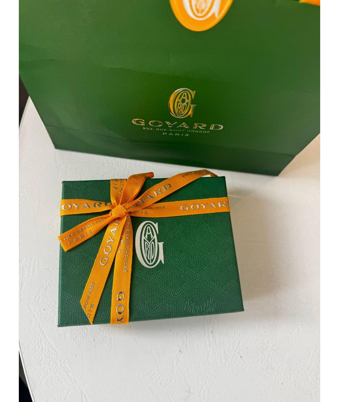GOYARD Темно-синий кожаный кардхолдер, фото 3