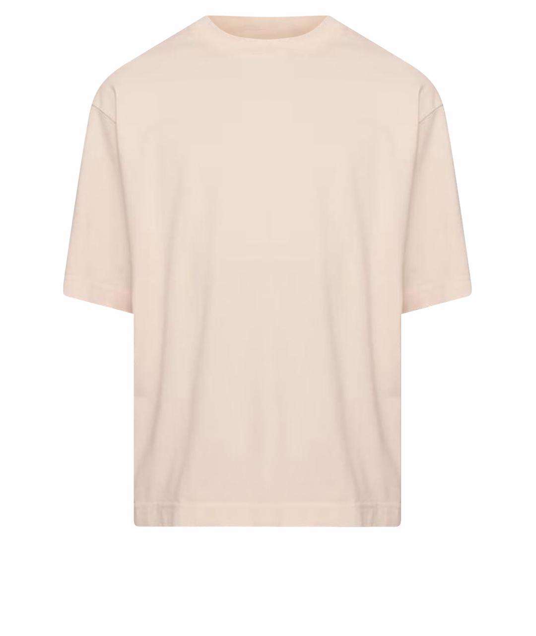 ACNE STUDIOS Розовая хлопковая футболка, фото 1