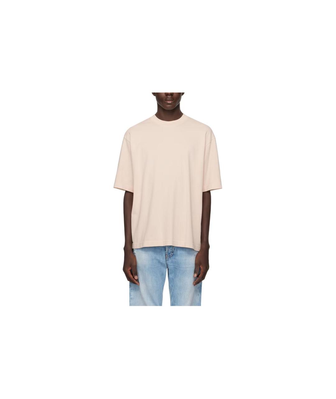 ACNE STUDIOS Розовая хлопковая футболка, фото 4