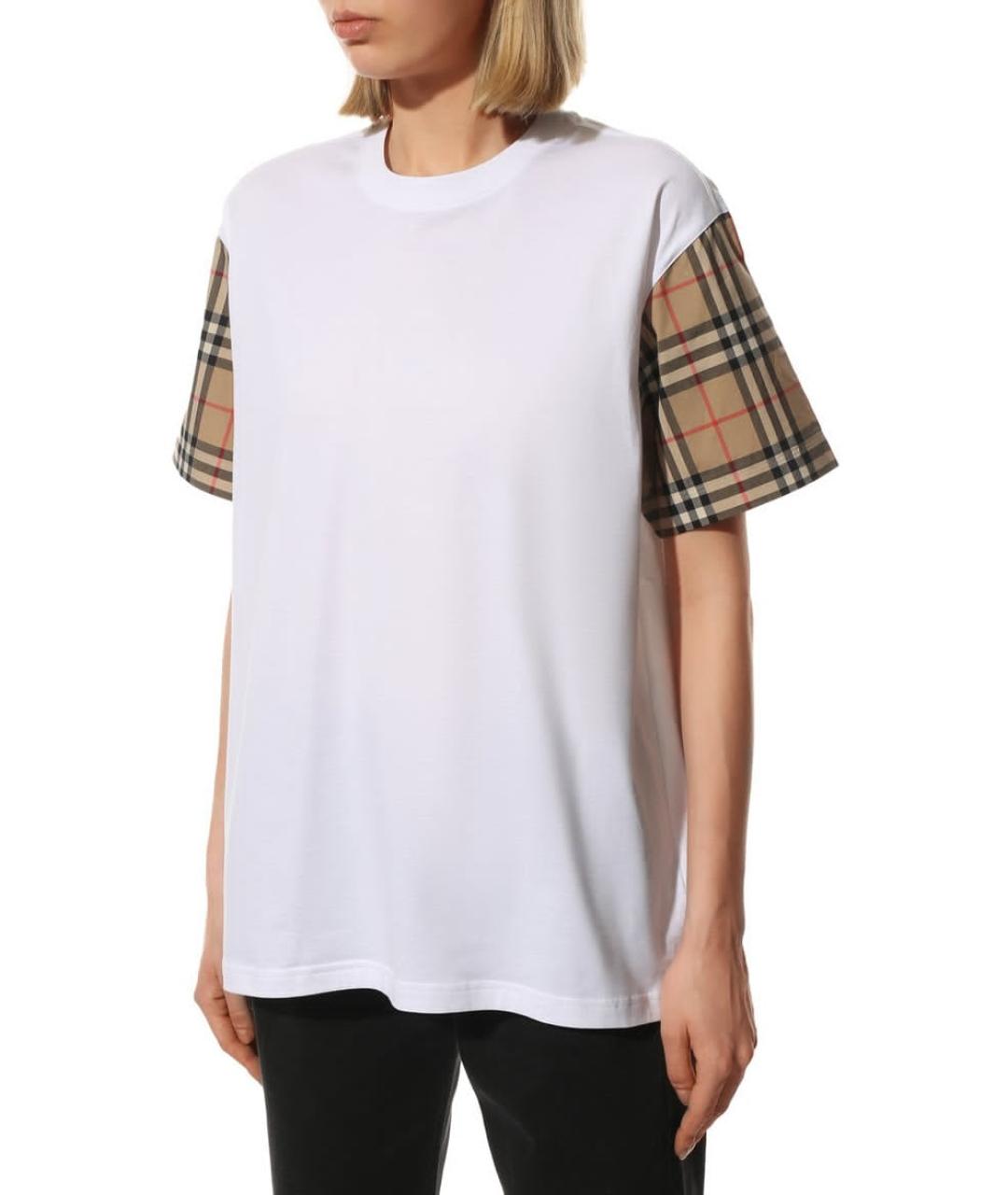 BURBERRY Белая футболка, фото 2