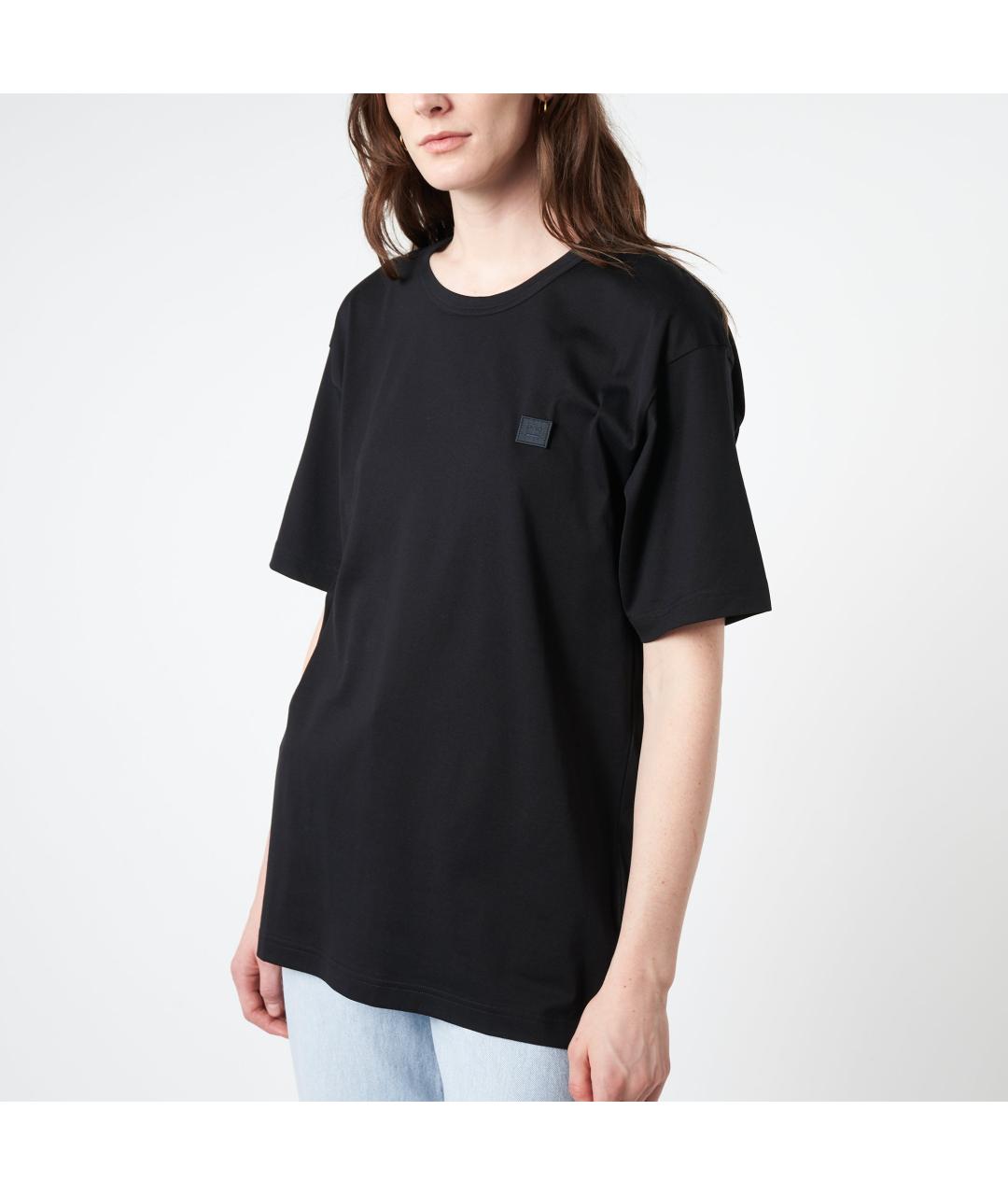 ACNE STUDIOS Черная хлопковая футболка, фото 7