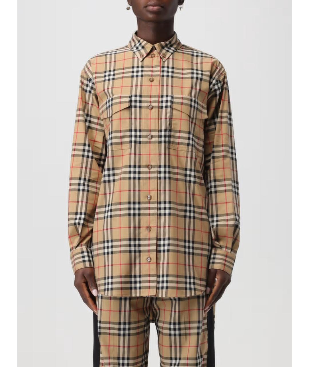 BURBERRY Бежевая рубашка, фото 3