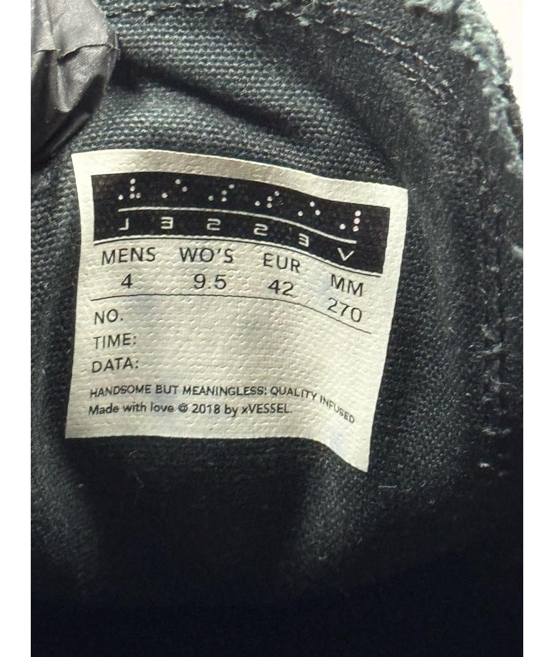 YOHJI YAMAMOTO Черные текстильные низкие кроссовки / кеды, фото 6