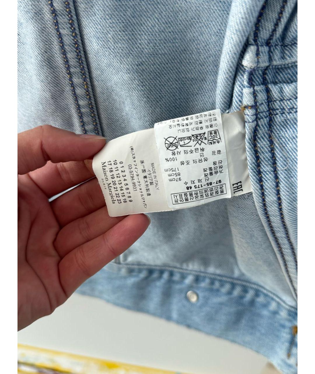 MAISON MARGIELA Голубая деним куртка, фото 5