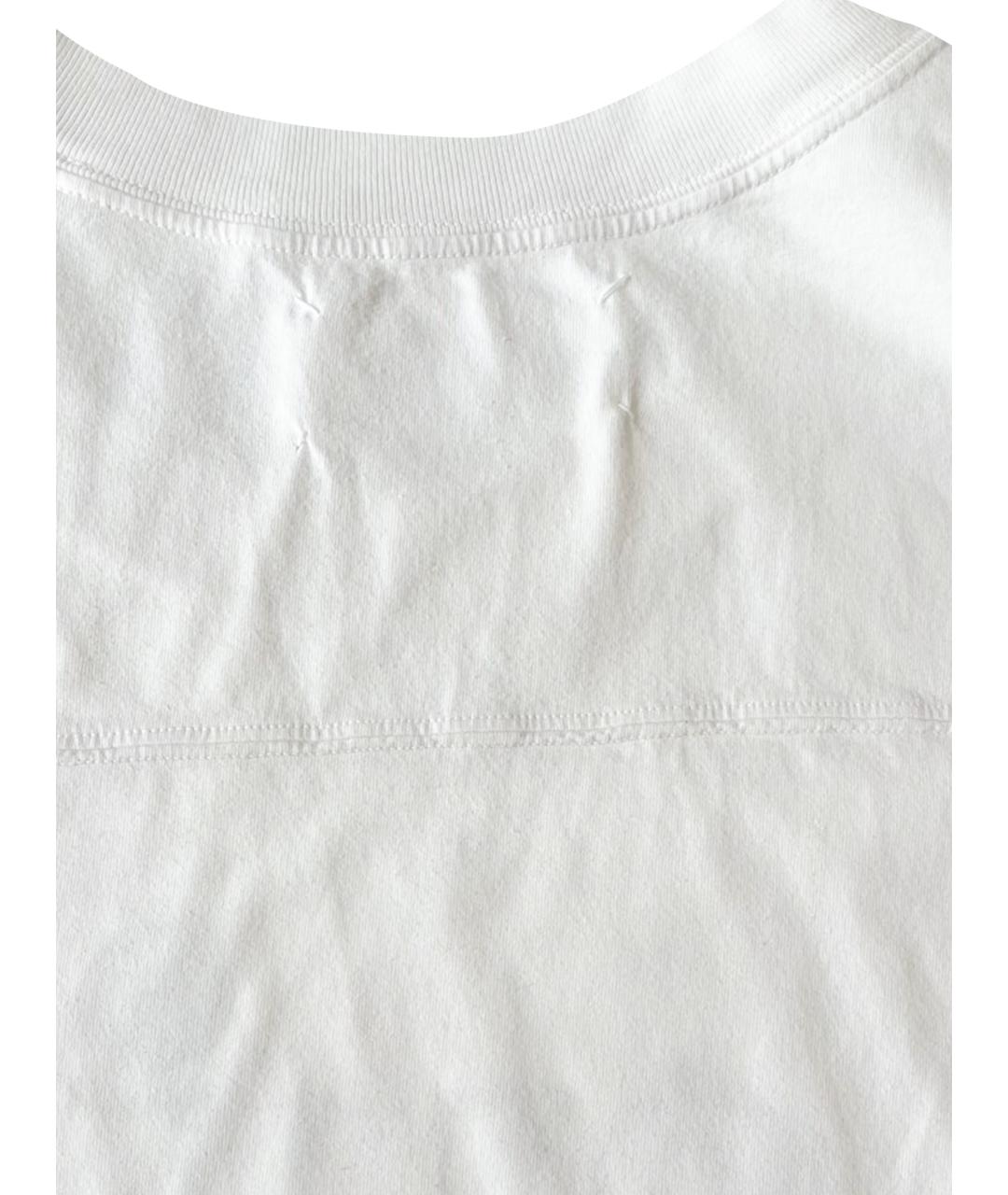 MAISON MARGIELA Белая хлопковая футболка, фото 9
