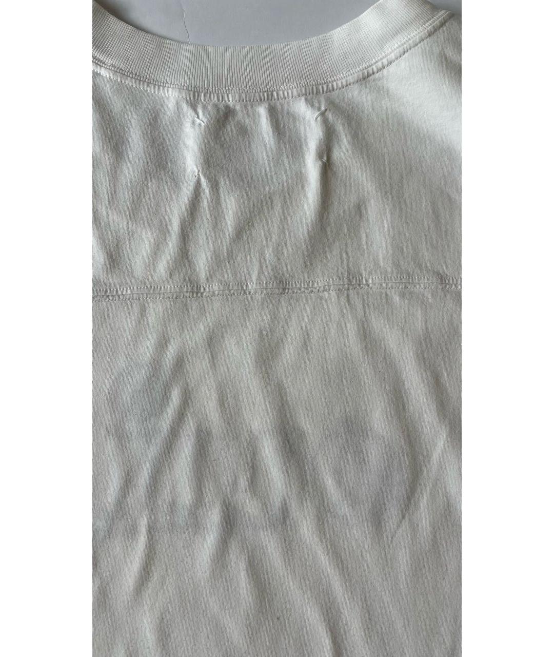 MAISON MARGIELA Белая хлопковая футболка, фото 5