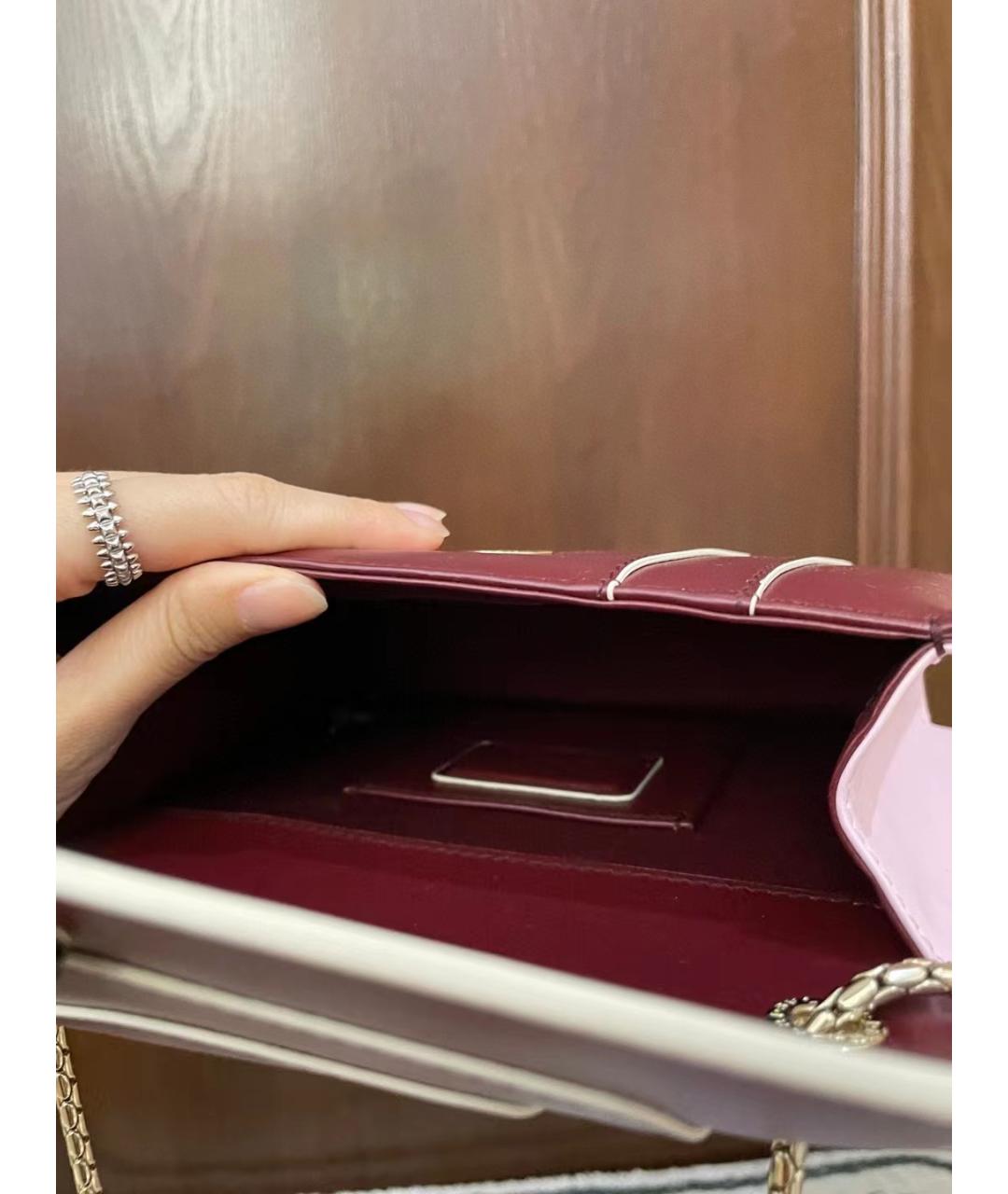 BVLGARI Красная кожаная сумка через плечо, фото 6