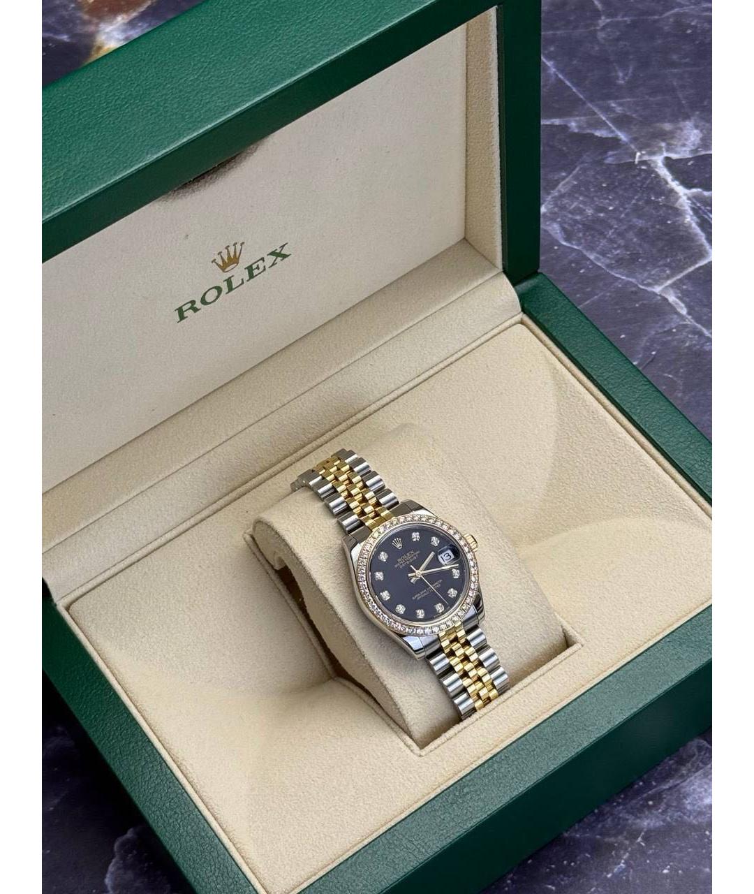 ROLEX Черные часы, фото 4