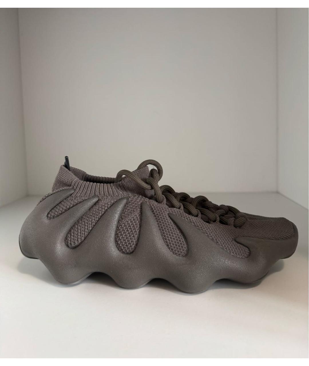 ADIDAS YEEZY Коричневые текстильные кроссовки, фото 6