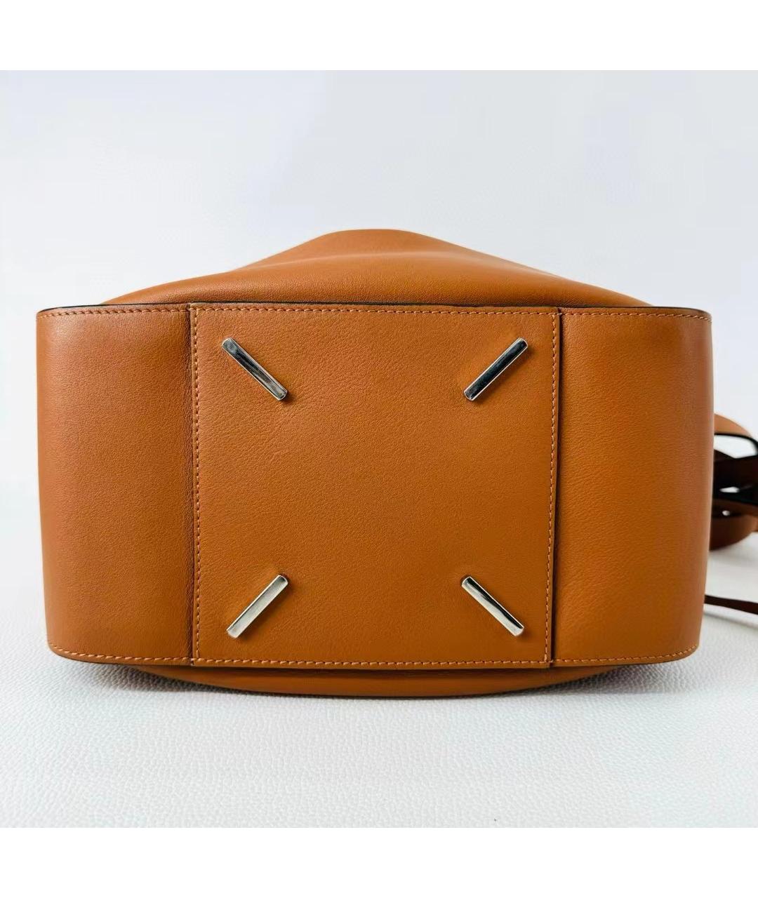 LOEWE Коричневая кожаная сумка через плечо, фото 6