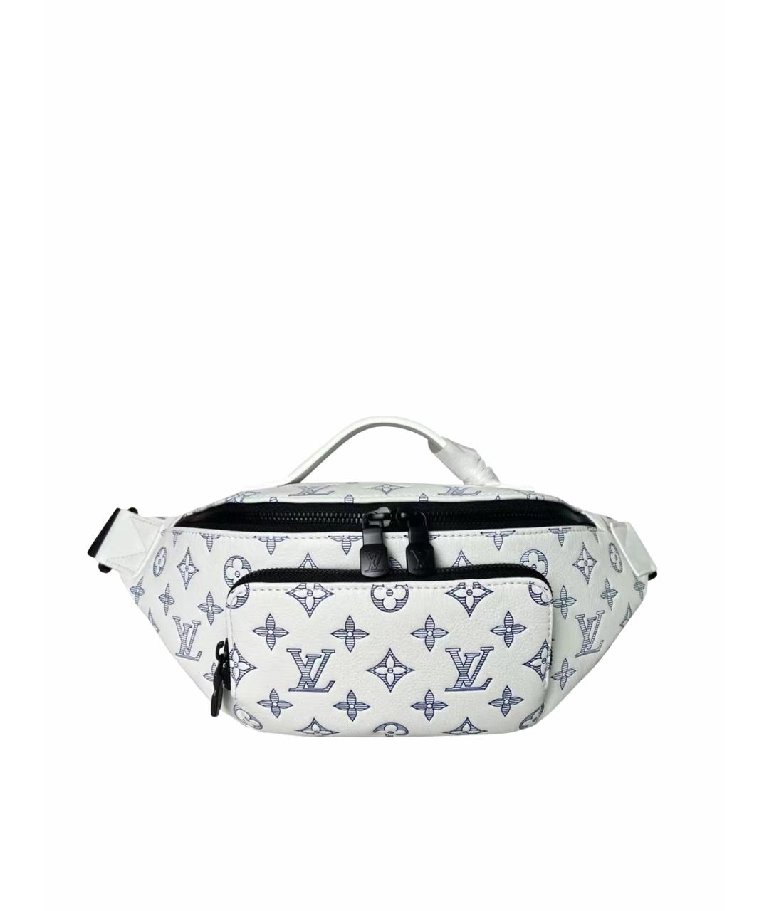 LOUIS VUITTON Белая кожаная поясная сумка, фото 1