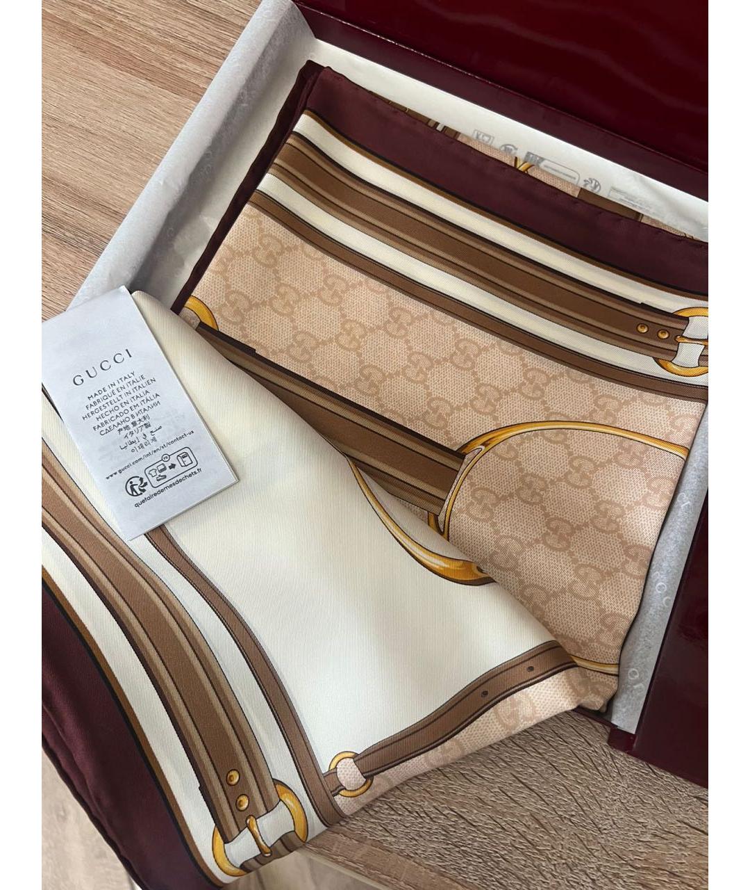 GUCCI Шелковый платок, фото 5