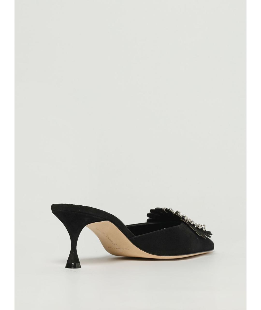 MANOLO BLAHNIK Черные мюли, фото 3