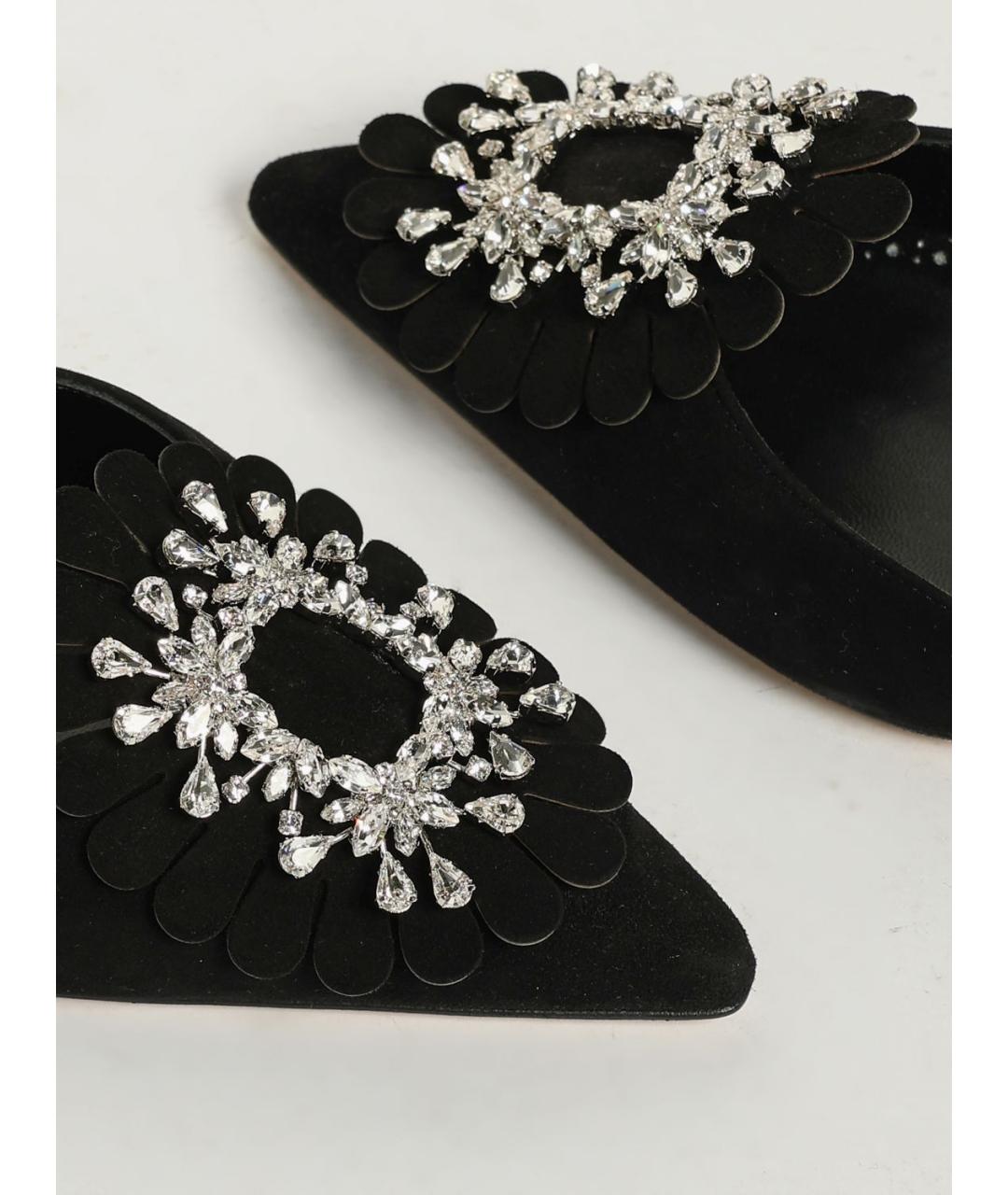MANOLO BLAHNIK Черные мюли, фото 4