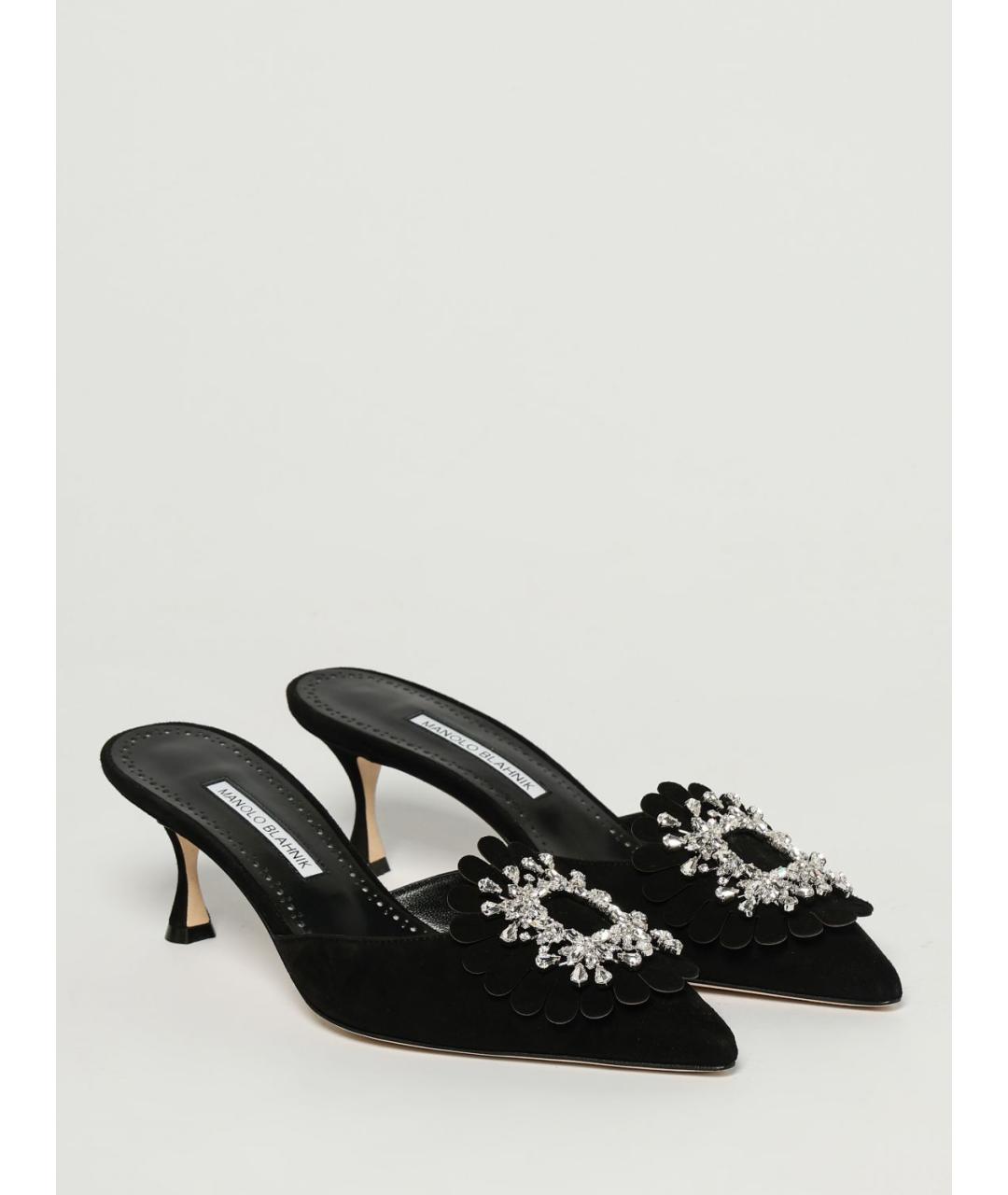 MANOLO BLAHNIK Черные мюли, фото 2