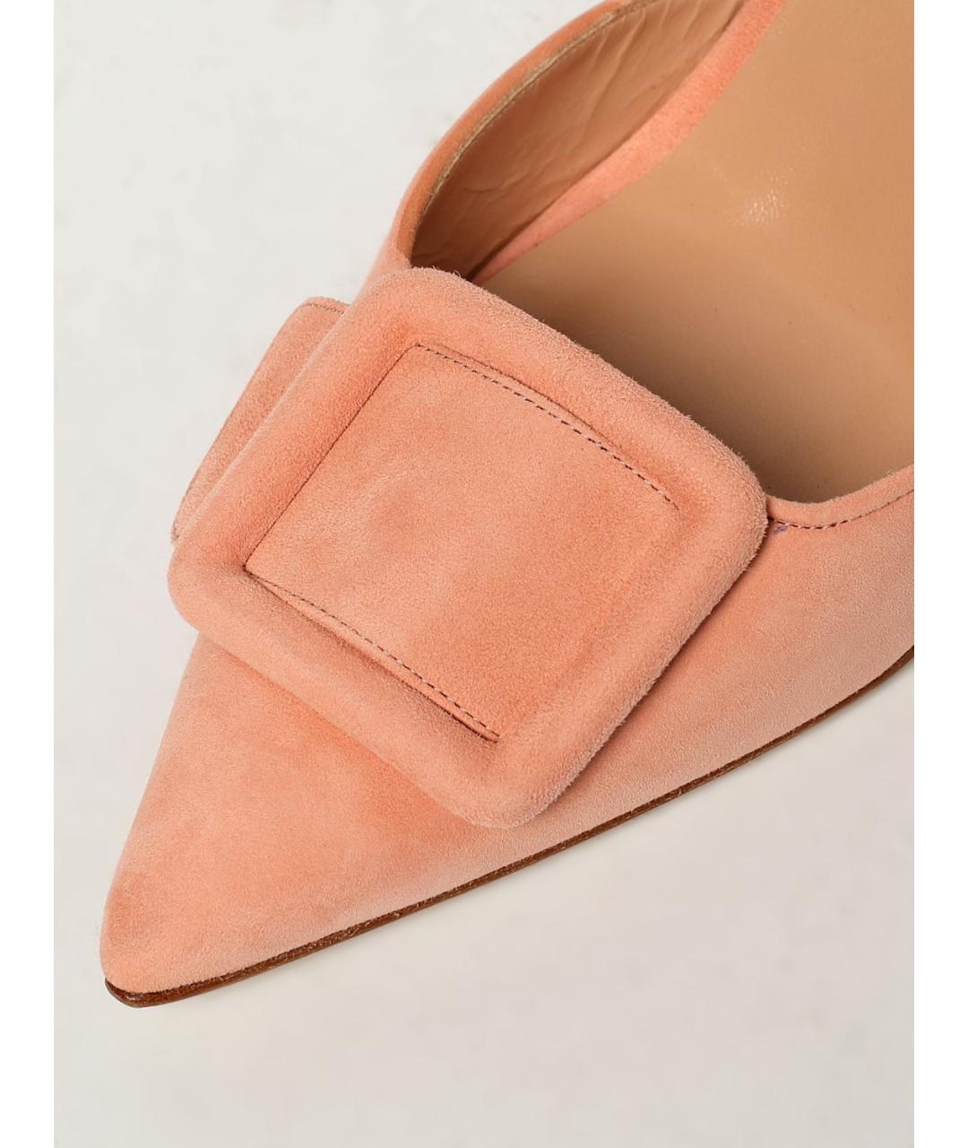 MANOLO BLAHNIK Коралловые туфли, фото 4