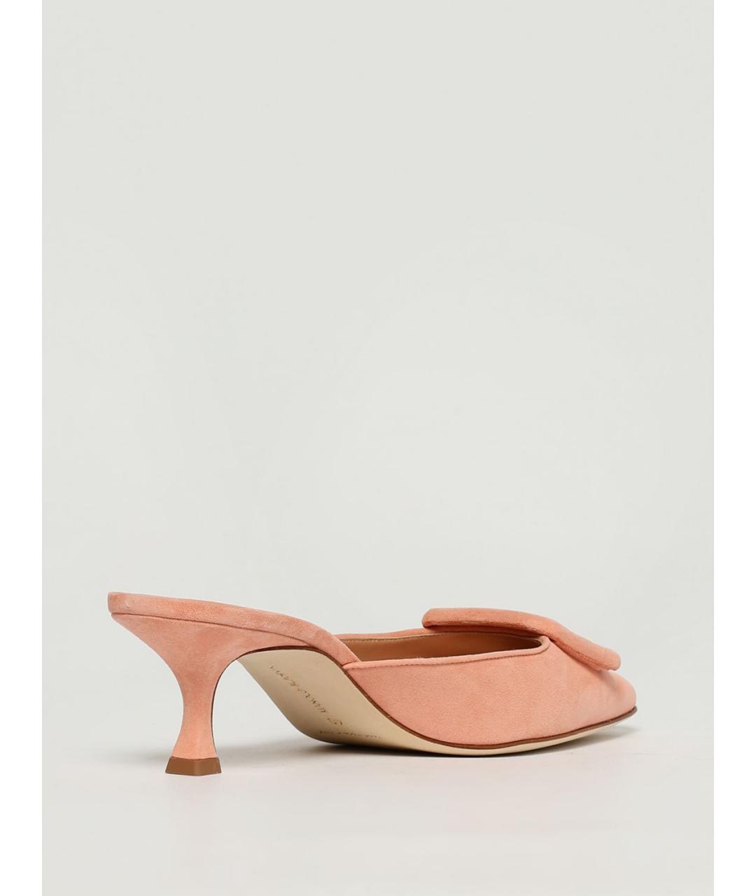 MANOLO BLAHNIK Коралловые мюли, фото 3