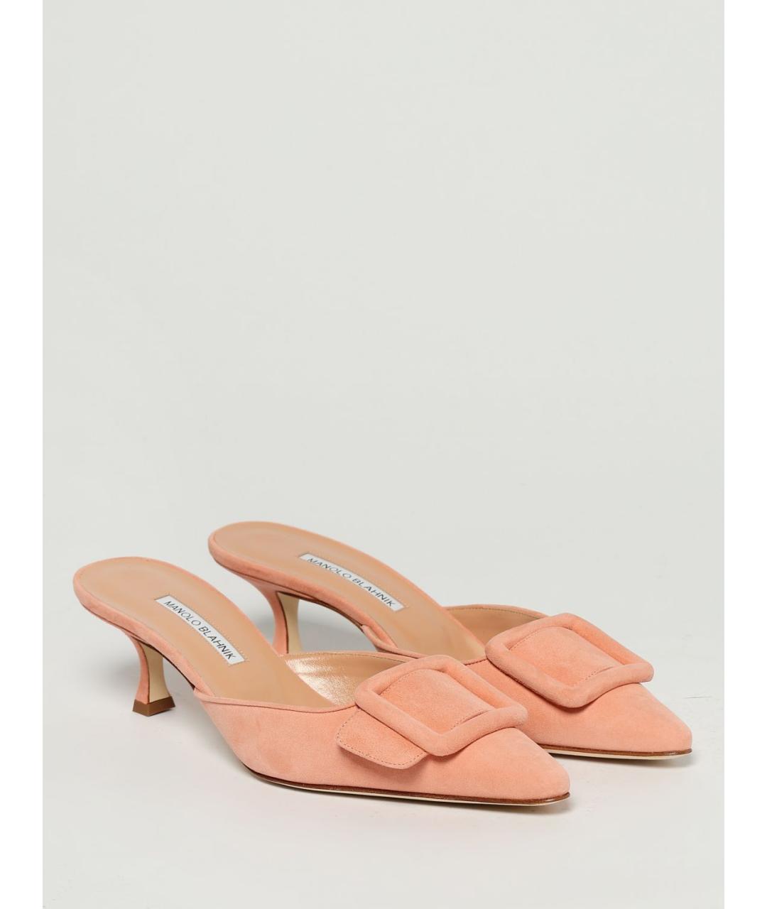 MANOLO BLAHNIK Коралловые мюли, фото 2